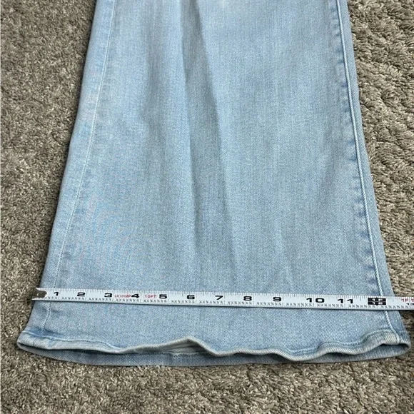 MOTHER THE ROLLER SNEAK BALL'S IN YOUR COURT WIDE LEG JEANS 32 14 High Rise - Picture 15 of 15